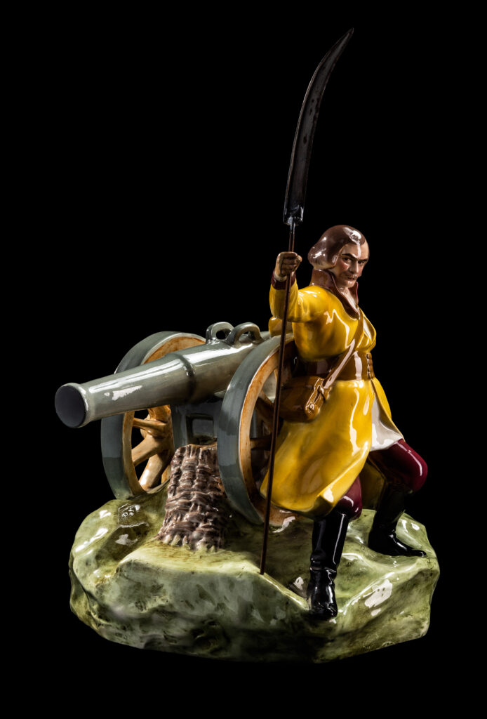 Fajansowa figurka „Bartosz Głowacki przy armacie”