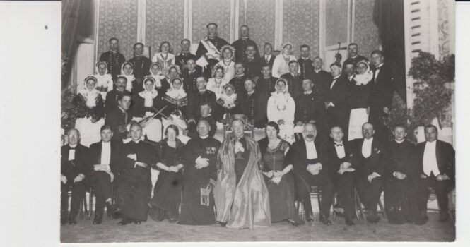 Twórcy, zespół Wesela Szamotulskiego i goście, 1933 r.